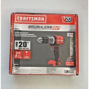 CRAFTSMAN RP 1/2in 20V Max Variable Brushless Cordless Hammer Drill OPEN BOX